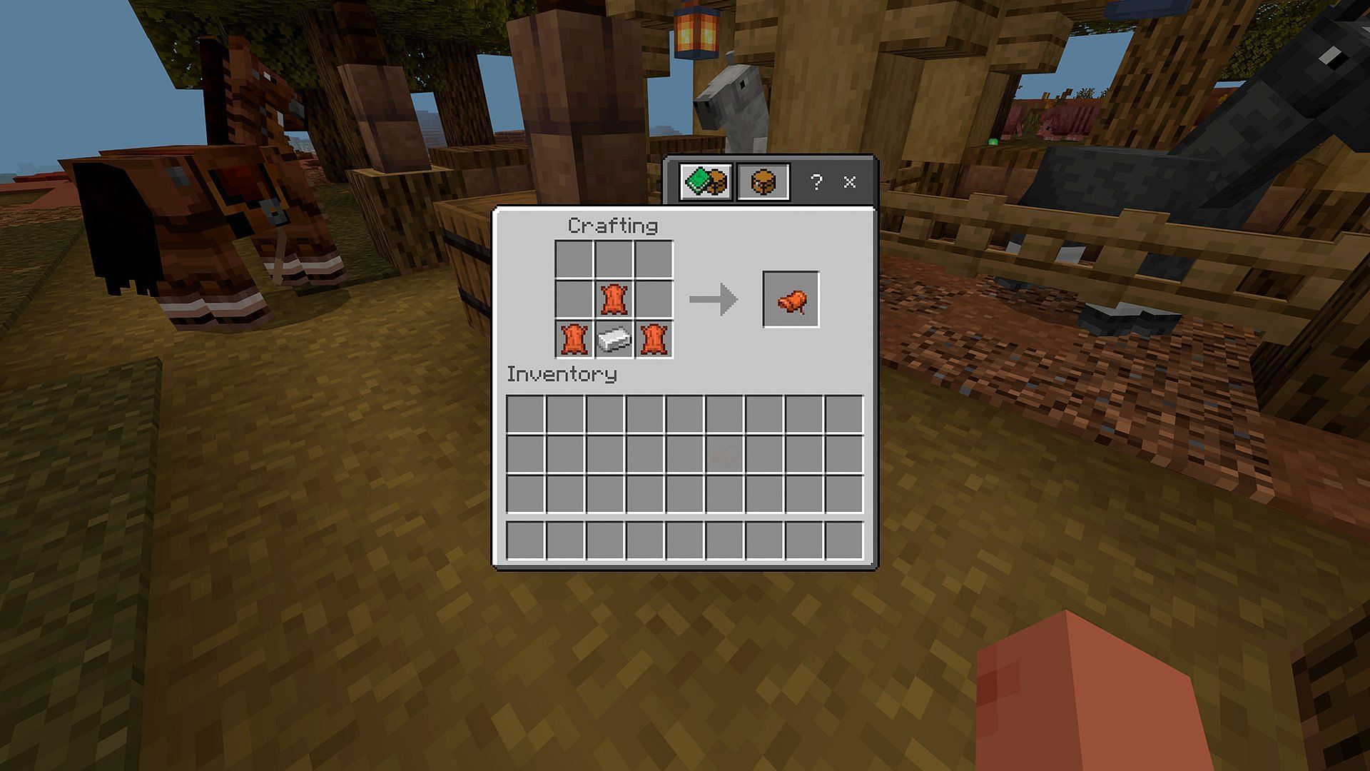 Saddles can now be crafted in Minecraft (Image via Mojang Studios)
